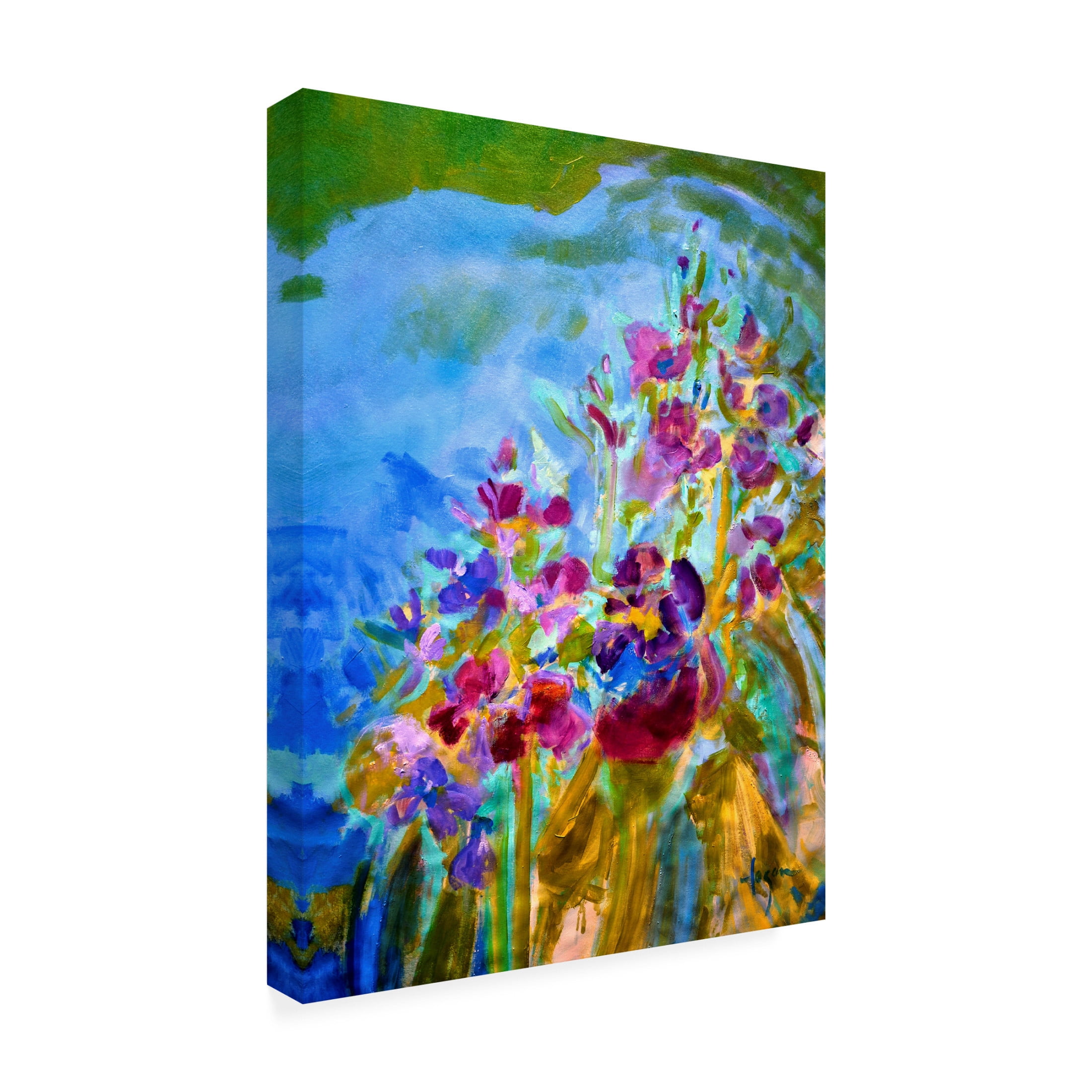 Canvas Wall Art - Dorothy Fagan 'Onamorningpond' Wall Art for Living Room, Bedroom, or Office D?cor by Trademark Fine Art - 24 x 32 Inches