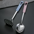 thumbnail image 4 of REOFLYUP Stainless Steel Long Rice Spoon For Cooking and Serving 1Set 10.6x2.8x1.6in, 4 of 5