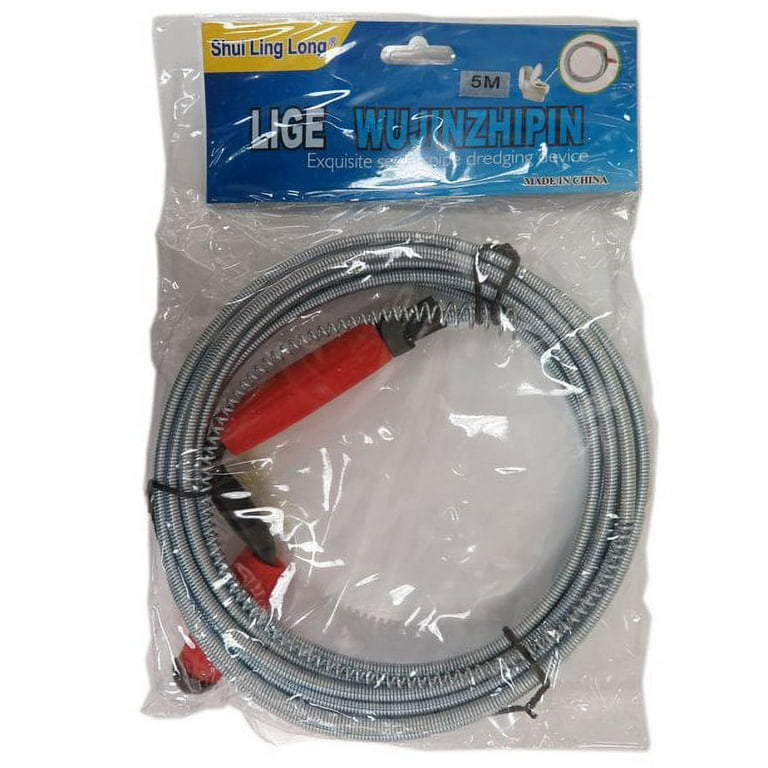 Drain Snake, Breezz Plumbing Snake Drain Auger with Drill Adapter, 25 Feet  Heavy Duty Flexible Clog Remover Use Manually or Powered for Bathtub, Kitch  for Sale in Garden Grove, CA - OfferUp