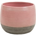 thumbnail image 1 of Glossy Pink And Matte Gray Planter, 1 of 1