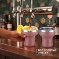 thumbnail image 3 of 12 oz Insulated Cocktail Tumbler with Lid, Margarita Cup, Shatterproof Reusable Drinkware for Parties, 3 of 7