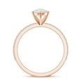 thumbnail image 3 of 1.74 CT Opal Moissanite Ring Side Stone Engagement Ring in Sterling Silver/ Rose Gold Plated Pear Shaped October Birthstone Wedding Ring, Birthday, Anniversary Jewelry, Ring Size 9, 3 of 4
