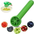 thumbnail image 3 of Get Creative in the Kitchen with our 1pc Grape Tomato Cherry Strawberry Cutter - No Blade, Green Multifunctional Vegetable and Fruit Cutter for Kids and Adults. Perfect Christmas Gift!, 3 of 5