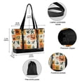 thumbnail image 2 of FORMRS Canvas Laptop Tote Bag for Women with 15.6" Computer Compartments Shoulder Handbag, Cartoon Plants, 2 of 7