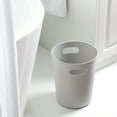 thumbnail image 3 of Mainstays Basic Plastic Wastebasket 2.64 Gallon Soft Silver Grey for Bathroom, Bedroom, Office, 3 of 8