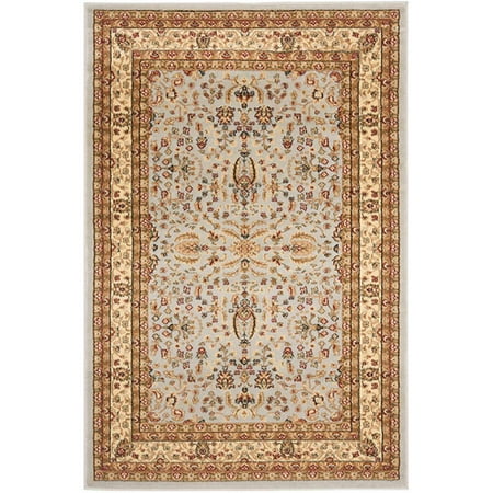SAFAVIEH Lyndhurst Elizabeth Traditional Area Rug  Grey/Beige  4  x 6 Lyndhurst Rug Collection. Luxurious EZ Care Area Rugs. The Lyndhurst Collection features luxurious  easy care  easy-maintenance area rugs made to add long lasting charm and decorative beauty even in the busiest  high traffic areas of the home. Hand tufted using a blend of soft yet durable synthetic yarns styled in traditional Persian florals  interwoven vines and intricate latticework. Use the Lyndhurst rugs in your home for an elegant and transitional upgrade.