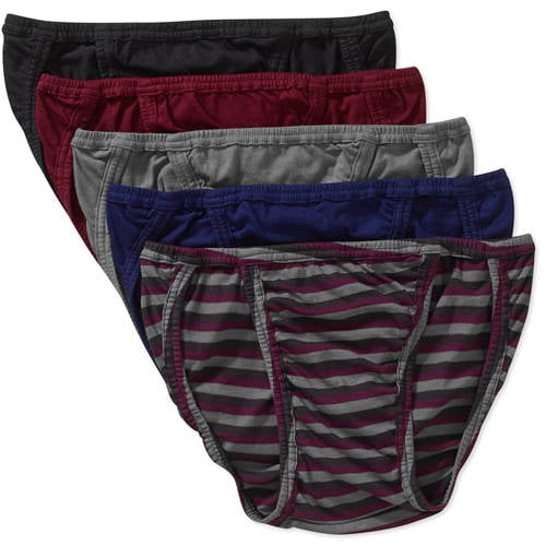 Life by Jockey Men's assorted cotton string bikini, 5 pack assorted
