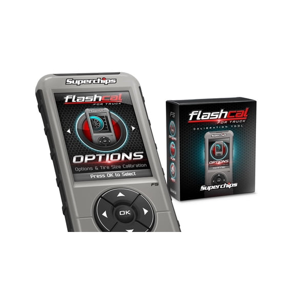 Superchips Speedometer Calibrator 2545 FlashCal; Corrects For Gear/Axle Swaps; Reads and Clears Diagnostic Trouble Codes; Internet Updateable