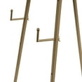 thumbnail image 6 of DecMode 18" x 52" Gold Metal Tall Adjustable Floor 3 Tier Easel with Circular Ring Top, 1-Piece, 6 of 9