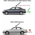 thumbnail image 2 of Driver Left Side Rear Vent Window Vent Glass Compatible with Kia Optima 2007-2010 Models, 2 of 4