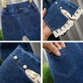 thumbnail image 3 of MQLKF Kids Toddlers Girls Lined Jeans Winter Denim Jeggings Warm Pants Comfortable Casual Fshionable, 3 of 5