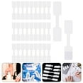 thumbnail image 1 of 100pcs Cable Labels, White Cable Tags Adhesive Cord Labels Tags For Electronics L Aser Printer And Handwriting Cable Management, 1 of 9