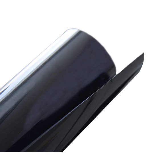 Iron On Heat Transfer Vinyl HTV Roll - 15" x 5' Black - Easy Application Strong Adhesive Sheets - Compatible with Cricut Silhouette Cameo and Heat Press