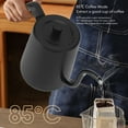 thumbnail image 4 of Electric Kettle, Intelligent Inverter Thermostat Gooseneck Kettle, 1000W Quick Heating Temperature Control Water Kettle for Pour Over Tea, 304 Stainless Steel, 800ml Capacity, One, 4 of 7