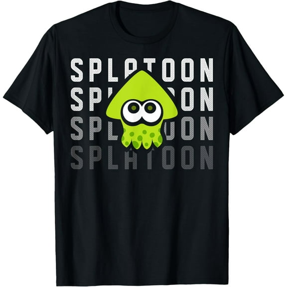 Splatoon T-shirt Gradient Green Squid Graphic T-Shirt