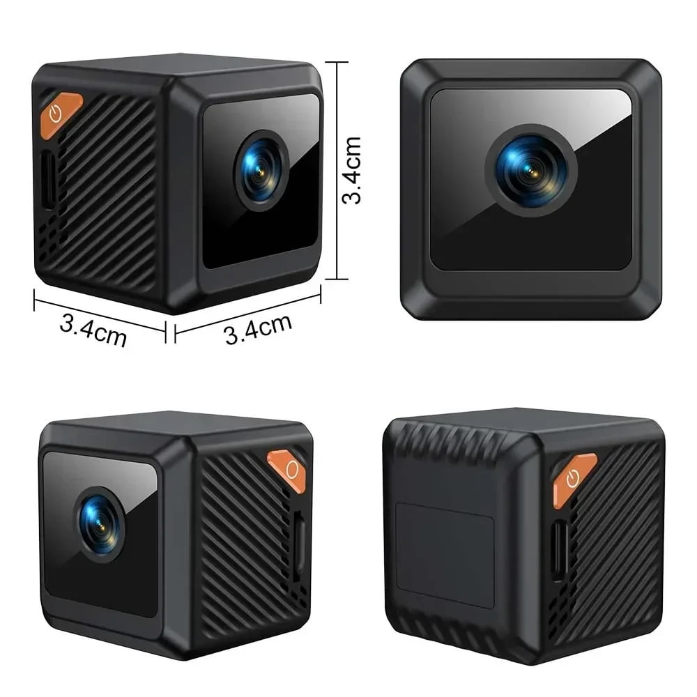 W02 1080P WiFi Smart Home Security Camera, Night Vision Surveillance Camera, Indoor & Outdoor Monitoring Camera for Home Security, Camping Use
