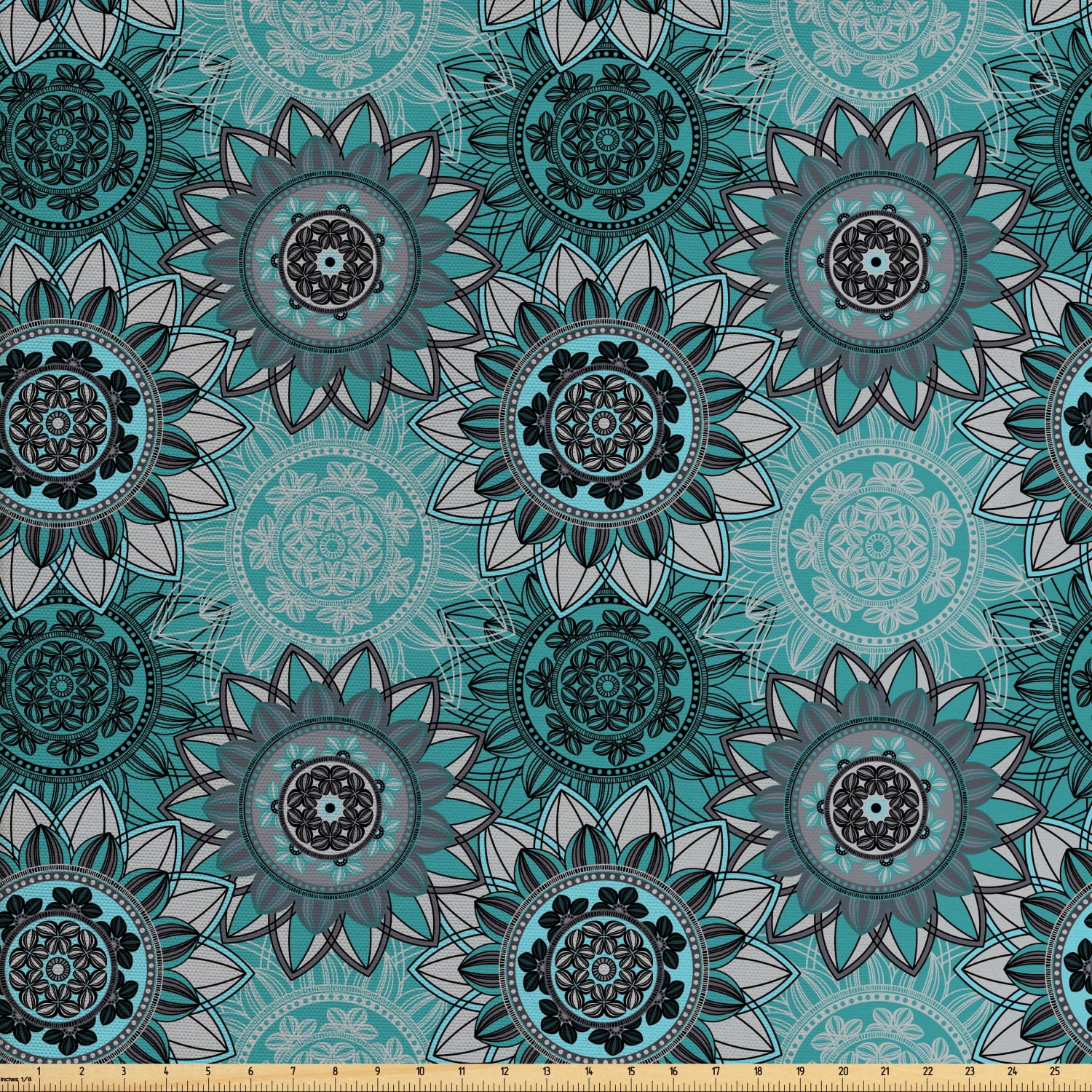 Download Mandala Fabric by The Yard, Hippie Oriental Abstract ...