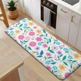 thumbnail image 5 of Pioneer Flower Floral Print Pattern Kitchen Rug Mat,Kitchen Runner Rugs Non Skid Washable,Decorative Kitchen Floor Mats for Kitchen,Sink,Laundry,17"x47.2", 5 of 7