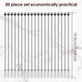 thumbnail image 6 of Wekvgz 40Pcs Stainless Steel Coffee Stir Sticks Reusable Stainless Steel Cocktail Sticks Practical Stainless Steel Beverage Stirrers Multifunctional Swizzle Sticks for Cocktails Milk, 6 of 10