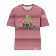 thumbnail image 4 of Camisetas Casuales de Mujer Nueva Moda Impresa Cuello Tripulado Manga Corta, Top Ligero para Diario Y Fiesta, 4 of 4