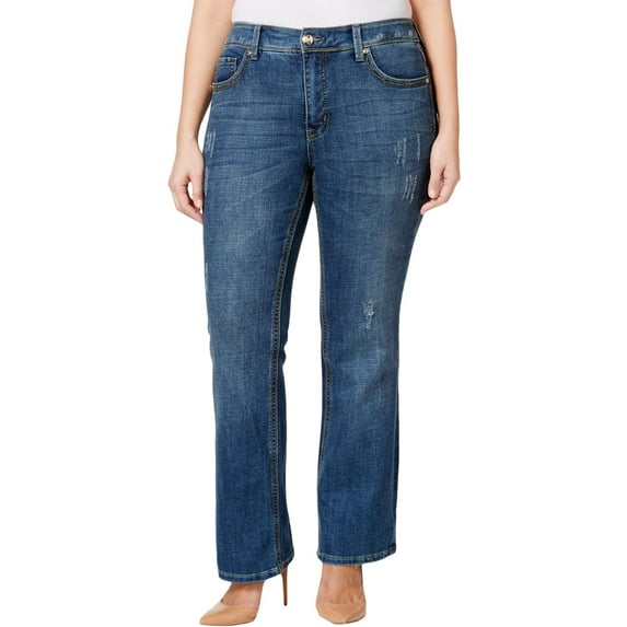 Melissa McCarthy Seven7 Womens Plus Slimming Fit Denim Pencil Jeans