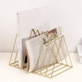 thumbnail image 2 of Coofit File Sorter Stand Triangle: Metal 7 Slots Magazine Wire Holder Desktop File Rack, 2 of 10