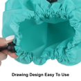 thumbnail image 2 of 2 Pack of Extra Large Heavy Duty Washable and Reusable Unisex Solid Color Drawstring Laundry Bags for Storing Dirty Clothes at Home, College Dorm, Gym and Travel in Turquoise, 2 of 4