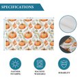 thumbnail image 6 of Orange Pumpkins Fall Placemats Set of 4, Thanksgiving Green Leaves Autumn Washable Wipeable Table Mats for Dining Tables, Indoor Outdoor Kitchen Place Mats for Holiday Party Table Decor, 6 of 9