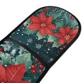 thumbnail image 4 of Yayeee Double Oven Mitt Kitchen Heat Resistant Baking 35" x7" Quilted Glove, Christmas Poinsettia, 4 of 6