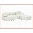 thumbnail image 4 of Modern 90.6" White Tech Cloth Sofa – Waterproof, Pet & Stain Resistant for Apartments, 4 of 12