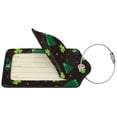 thumbnail image 2 of Disketp 1 Luggage Tag For Suitcase,St. Patrick'S Day8 Leather Baggage Tag With Stainless Steel Loop Privacy Cover For Women Men Girls, 2 of 5