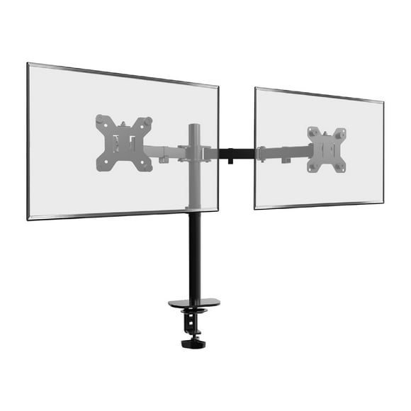 ErgoFlex Dual Monitor Arm for 13 to 32 Inch Screens with Clamp and Grommet