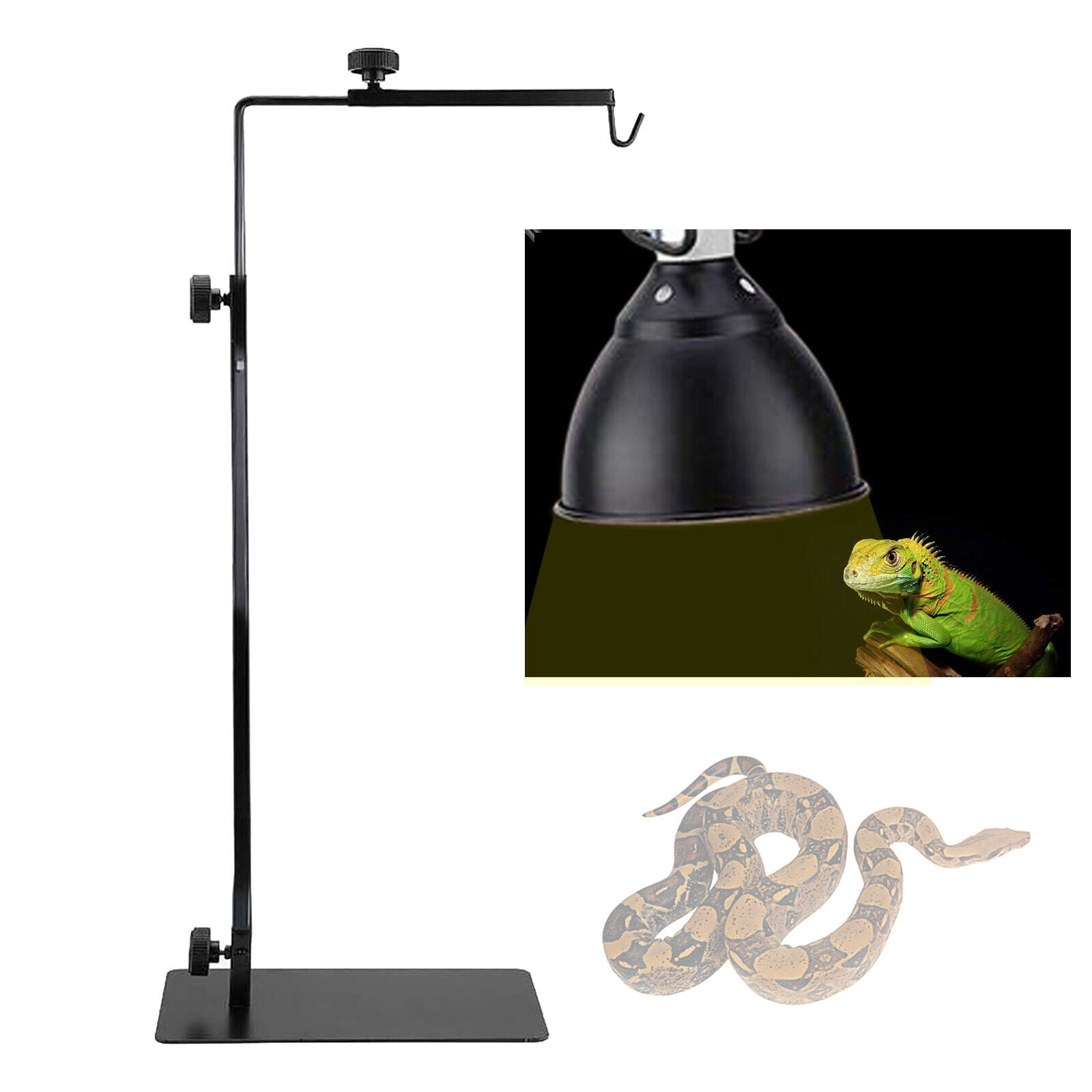 Adjustable Floor Light Stand Bracket for Reptile Heating Lamp Small Climbing Pet Reptile Lamp