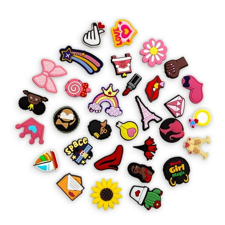 

INMAKER Shoe Charms 25 100 PCS Decoration Charms for Girls Women Kids and Men