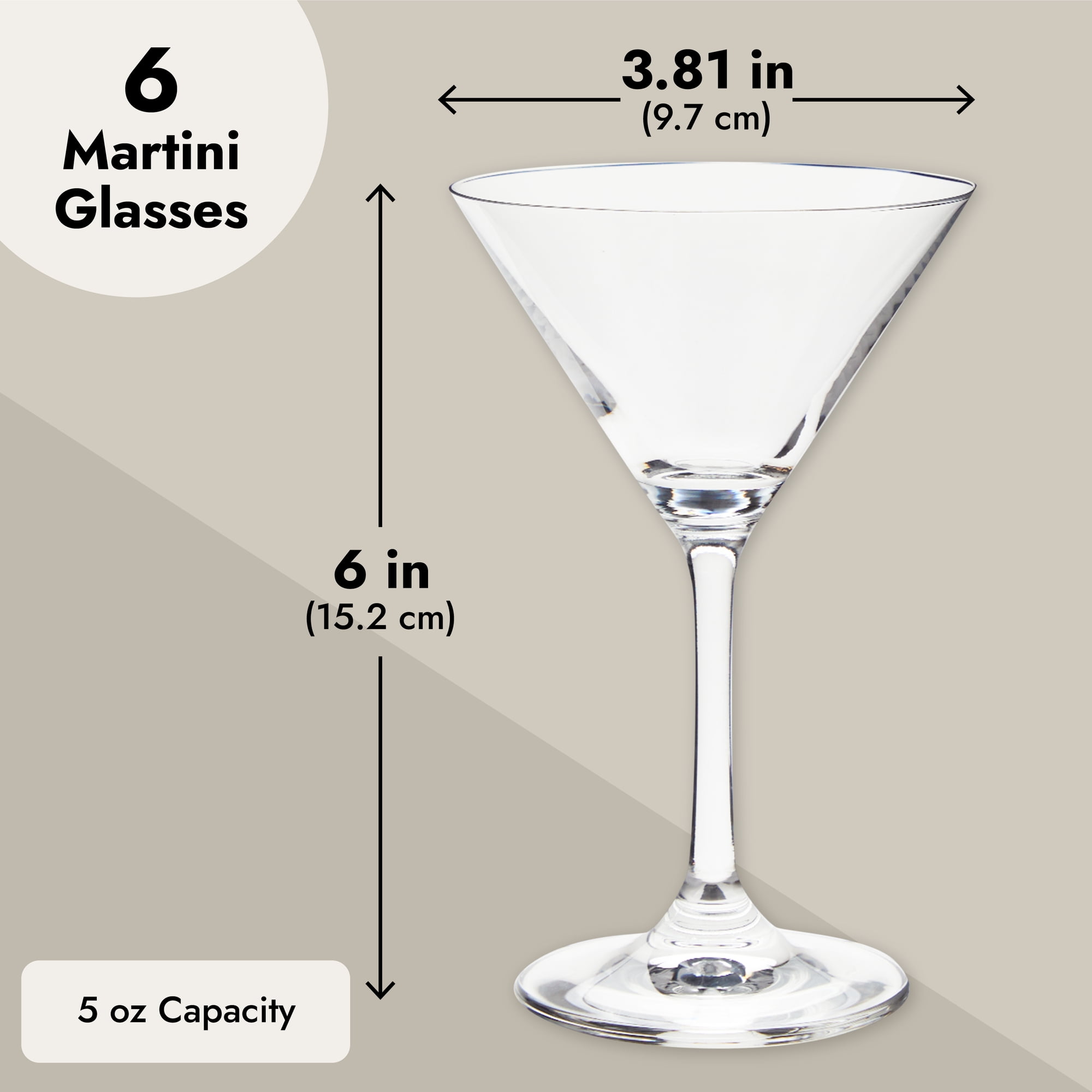 Fun Martini Glasses With Zigzagging Stem Set Of 3