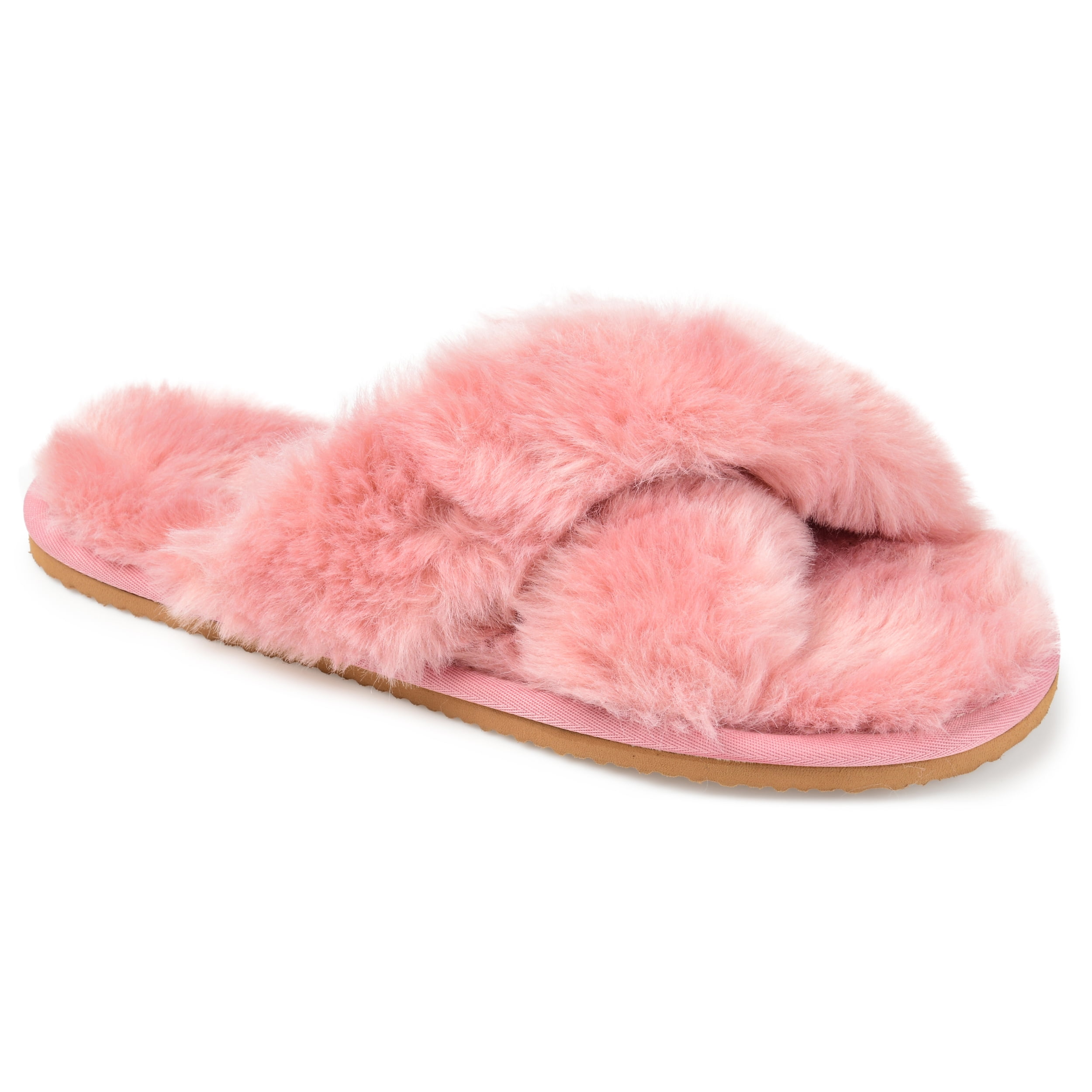 brinley co faux fur slippers