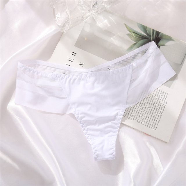 Bragas FINETOO G-String para mujer, ropa interior con perspectiva sin costuras, ropa interior transparente para mujer, lencería íntima para niñas, M-XL Tan Jianjun unisex