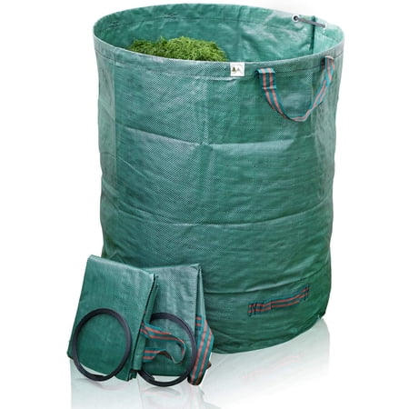 6 Sacs Jardin XXL 272L VOUNOT - Polypropylène Renforcé - Poignées Solides - 50kg Capacity
