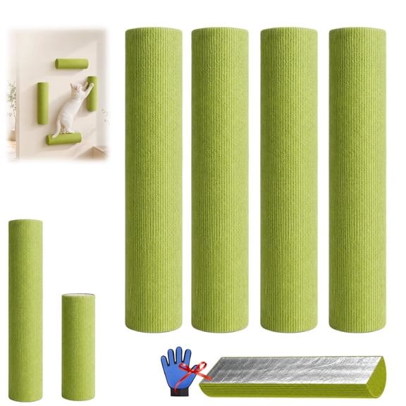 Self Adhesive Cat Scratch Post for Wall, Cat Climbing Stick, Wall Mounted Cat Scratcher for Indoor Cats