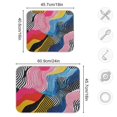 thumbnail image 5 of Yayeee Dish Drying Mat for Kitchen Counter Ultra Absorbent Easy Clean Pad 18x16", Stripes Pattern, 5 of 7