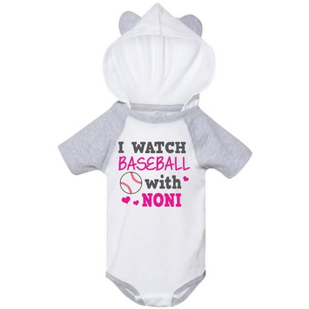 

Inktastic I Watch Baseball with My Noni Gift Baby Girl Bodysuit