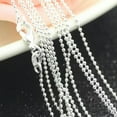 thumbnail image 3 of QQTDFG 5pcs 925Sterling Silver Fashion 2mm 16"-30" Round Ball Beaded Chains Necklace-22", 3 of 4