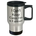 thumbnail image 2 of I Can't Keep Calm I'm A Farmer Funny Gifts for Farmer - Farmer Humor Travel Mug - Stainless Steel 14oz Farmer Mug - Perfect Christmas Unique Gifts for Farmer Friends and Family, 2 of 4