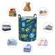 thumbnail image 4 of Balery Dump Truck Cesta de ropa redonda con asas, impermeable, independiente, para ropa, juguetes, dormitorio y familia-Medium, 4 of 6