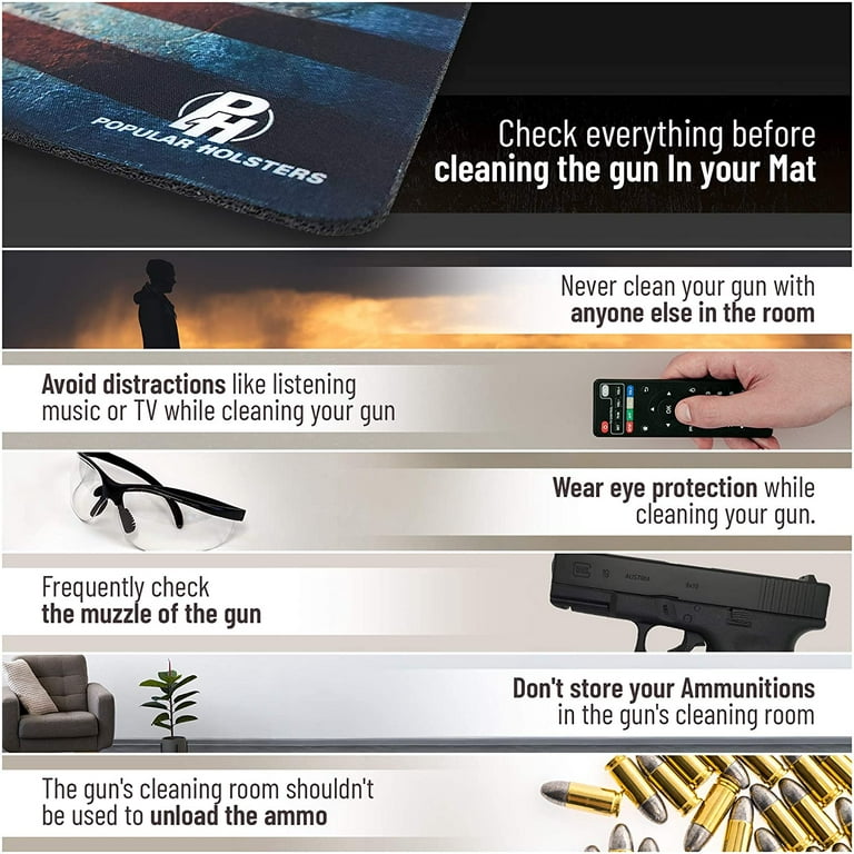 Gun Cleaning Mat by PH - Measures 11 x 17 0.3 mm Thick