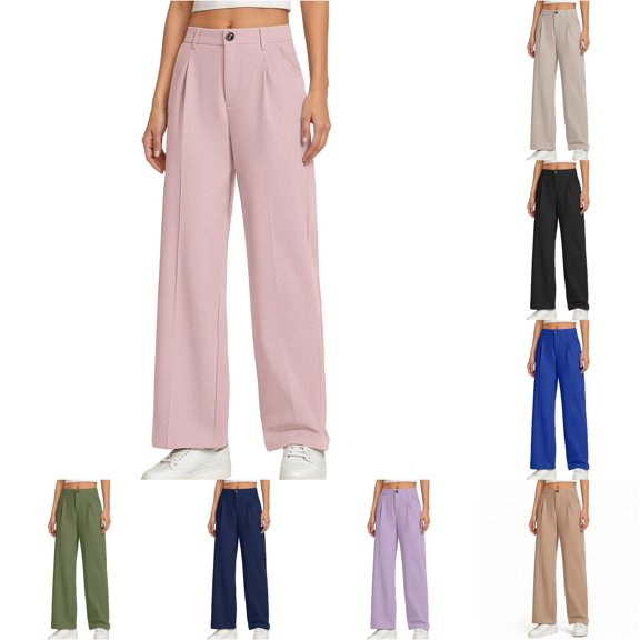 RTKFRFLM Uniform Pants for Girls Straight Leg School Trousers for Kids Ages 5-14 for School Uniform and Classroom Wear Back to School Clothes
