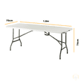 thumbnail image 3 of Mesa Plegable Tipo Portafolio QUALITY HOME Blanca 1.80m, 3 of 5