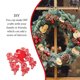 thumbnail image 4 of Matsuzay Paquete de 100 adornos de rebanadas de madera, colgante bonito, decoración navideña Multicolor, artes y manualidades de estilo Kits de decoración para fiestas siete, 4 of 6