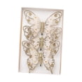 thumbnail image 3 of 3 adornos de mariposas para de Navidad, con clip arts, adorno de mariposa coleccionable para fiesta, dormitorio interior, hogar, cumpleaños oro, 3 of 8