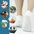 thumbnail image 5 of 6 Pairs Performance Heavy Cushioned Running Sports Ankle Breathable Cotton Socks For Men and Women Comfort Low Cut Quarter Athletic Socks, 5 of 6